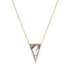 Grey Mother of Pearl Triangle