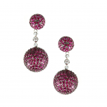 Pink Swarovski Crystal Earrings