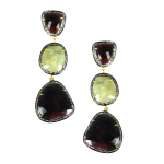 Triple Drop Sapphire Earrings