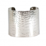 Snake Skin Cuff Sterling Silver