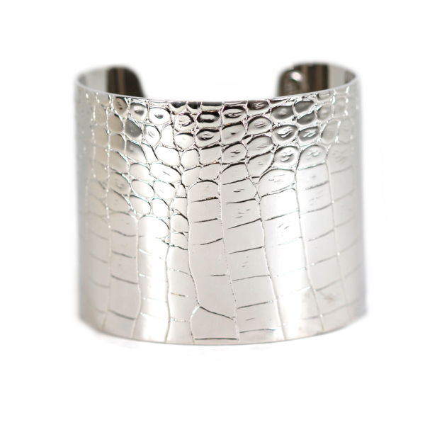 Snake Skin Cuff Sterling Silver