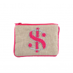 Pink Beaded Coin Purse