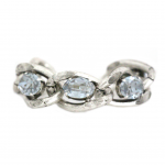 Silver and Blue Shade Large Link Bracelet