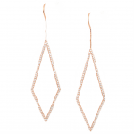 CZ Geometrical Hoop Earrings