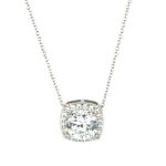 Solitaire Square Necklace