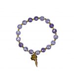 Violet Swarovski Crystal Charm Bracelet