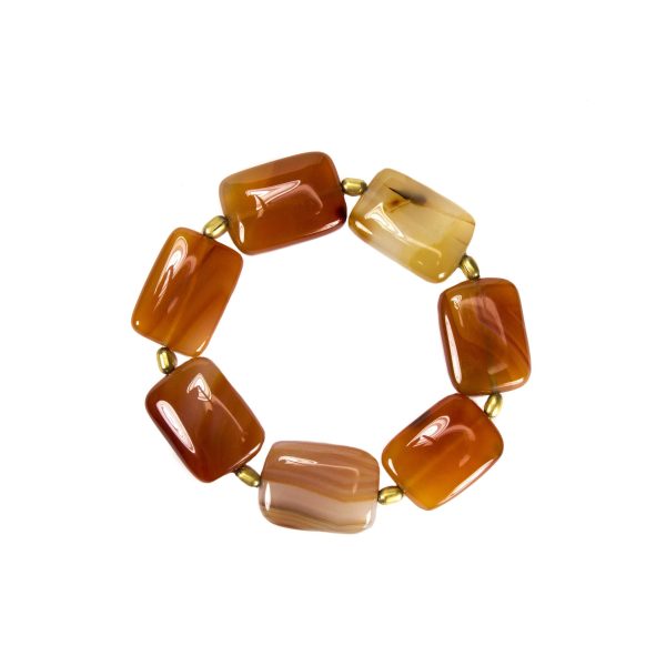 Square Carmelia Beaded Bracelet
