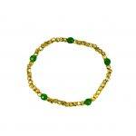 Delicate Emerald Beaded Bracelet