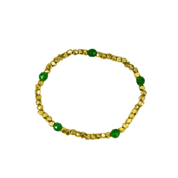 Delicate Emerald Beaded Bracelet