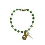Green Aventurine Stone Bracelet with Multi-Charms