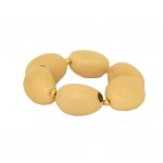 White Jarina Beads Strech Bracelet