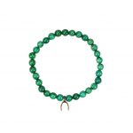 Malachite Wishbone Pendant Bracelet