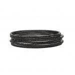 Black Swarovski Crystal Bangle Set