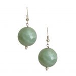Green Ball Earrings