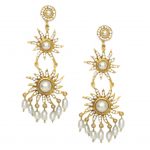 Pearl Sun Drop Earrings
