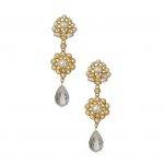 Flower Pearl Drop Earrings