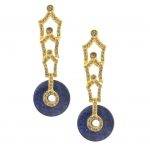 Geometric Lapis Earrings