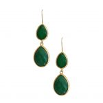 Green Onyx Double Drop Earrings