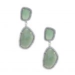 Green Double Drop Earrings