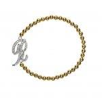"R" Personalized Stretch Bracelet