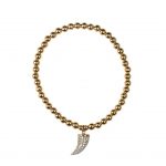 Pave Horn Stretch Bracelet