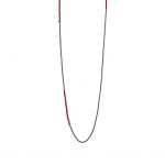 Hematite and Ruby Beaded Necklace