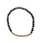 Hematite Stretch Beaded Bracelet