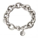 White Gold Rolo Link Bracelet