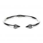 White Gold Arrowhead Zirconia Bracelet
