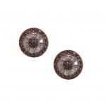 Small CZ Wheel Stud Earrings