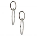 Oval Double Hoop Earrings