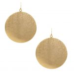 Round Disc Earrings