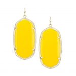 Gold Yellow Drop Earrings