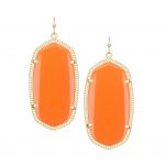 Orange Drop Earrings