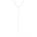 Silver Bar Drop Necklace