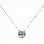 Square Solitaire Necklace