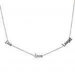 "Live, Love, Laugh" Pendant Necklace