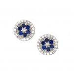 Blue Flower Stud Earrings
