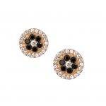 Black Flower Stud Earrings