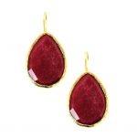 Ruby Teardrop Earrings