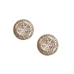 Small Puff Disc Earrings