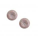 Small Puff Disc Earrings