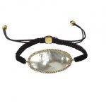Adjustable Oval Mother of Pearl Bracelet