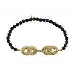 Black Onyx Link Bracelet