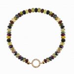 Tourmaline Open Disc Bracelet