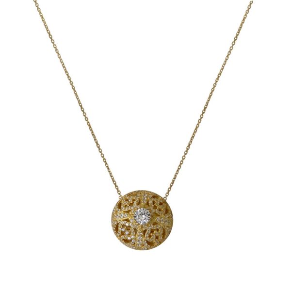 Round Filigree Necklace