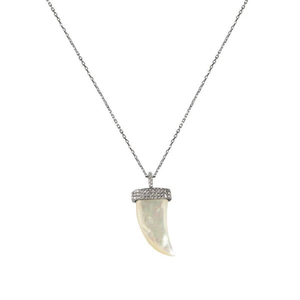 Double Sided Horn Pendant Necklace