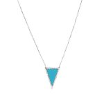 Turquoise Pyramid Necklace