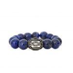 Lapis Bead Stretch Bracelet