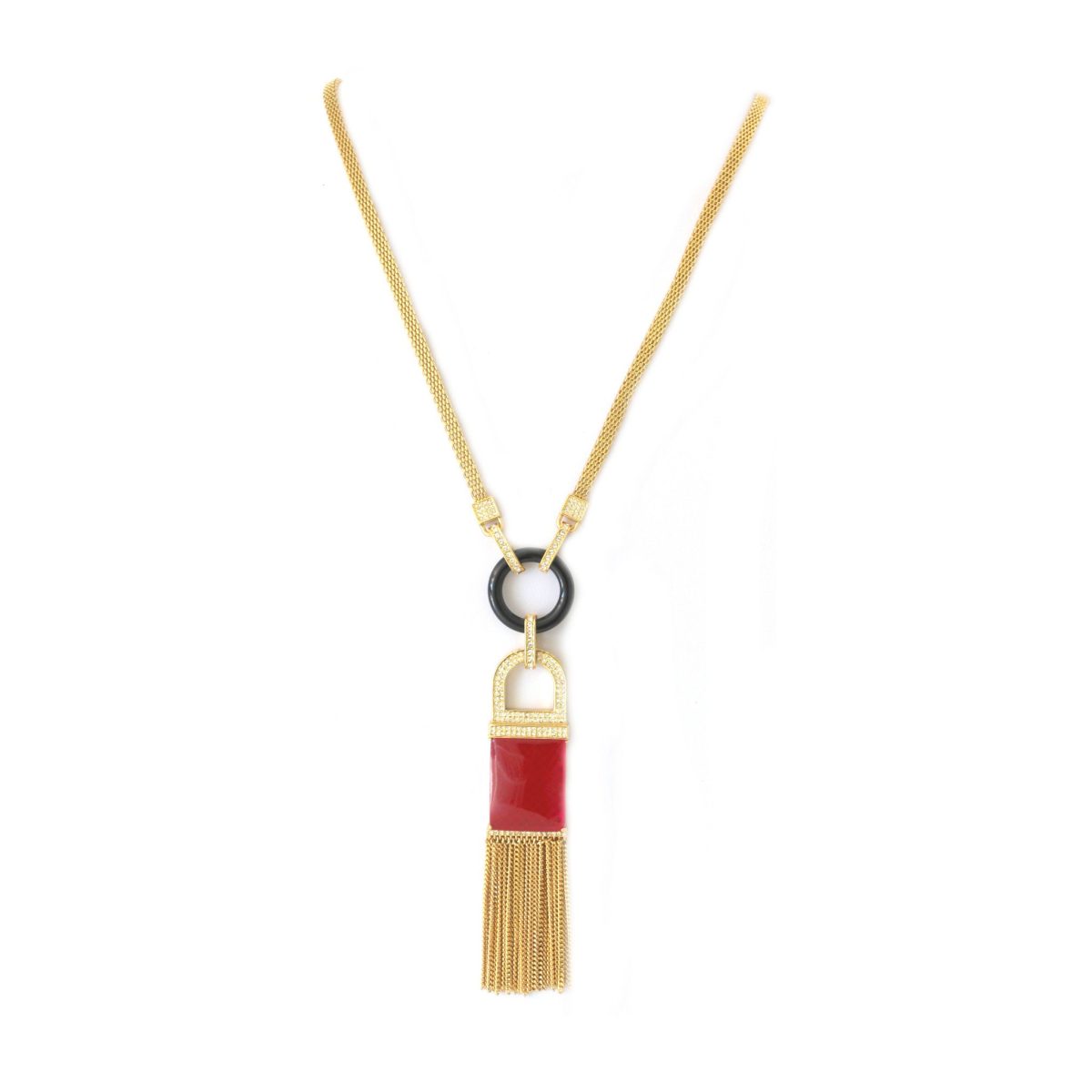 Rachel Zoe Long Tassel Necklace